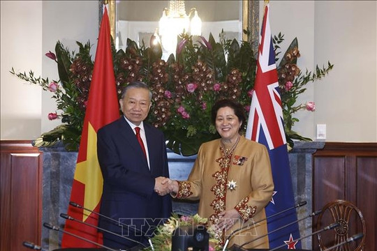 Tổng Bí thư, Chủ tịch nước Tô Lâm hội kiến Toàn quyền New Zealand Dame Cindy Kiro