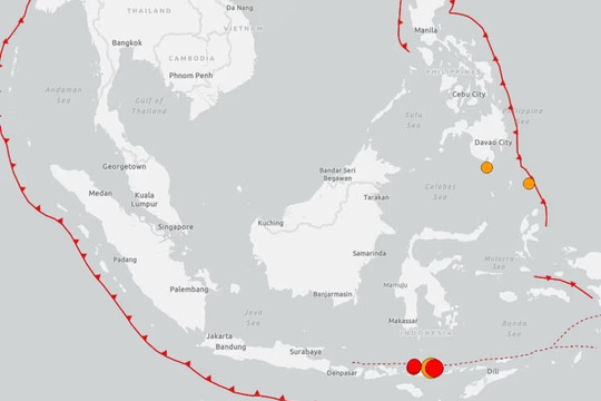 Động đất xảy ra ngoài khơi, Indonesia ban hành cảnh báo sóng thần