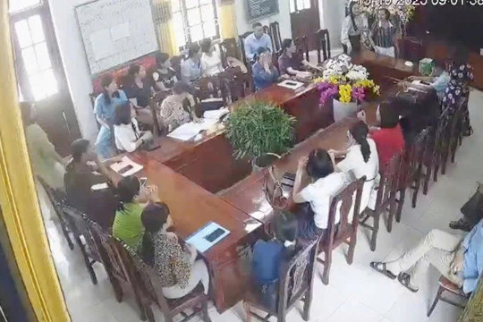 Xác minh vụ nữ hiệu trưởng đập bàn, ném cốc, mắng giáo viên ở Ninh Bình