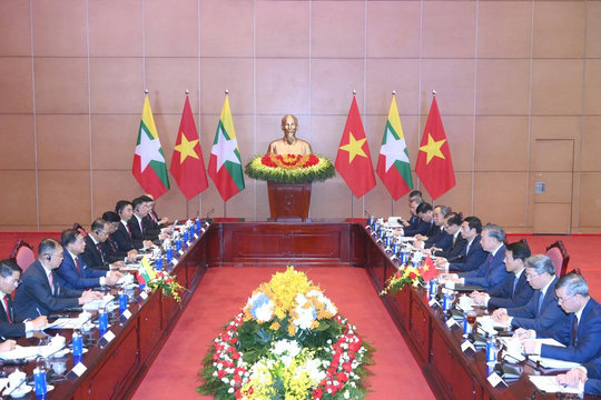 Tổng Bí thư, Chủ tịch nước Tô Lâm hội đàm với Tổng thống Myanmar Min Aung Hlaing