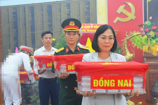 Đồng Nai bàn giao hơn 4.600 mẫu hài cốt liệt sĩ để giám định ADN