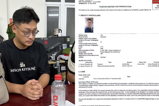 Công an Hà Nội bắt đối tượng bị Interpol truy nã
