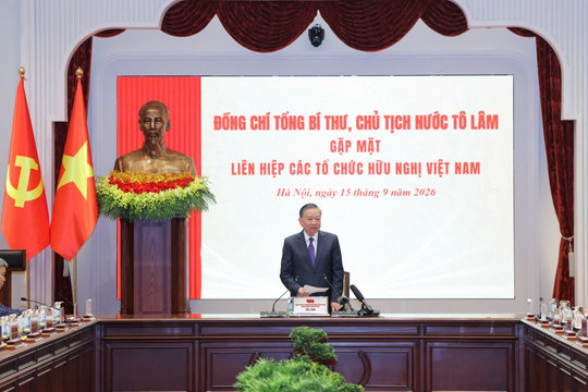 Tổng Bí thư, Chủ tịch nước Tô Lâm gặp mặt Liên hiệp các tổ chức hữu nghị Việt Nam