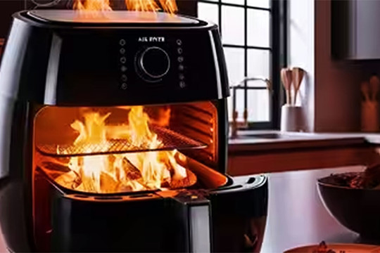 Nồi chiên không dầu gây cháy nổ trong những trường hợp nào?