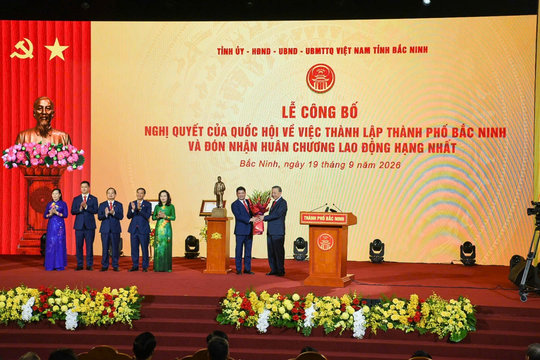 Tổng Bí thư, Chủ tịch nước Tô Lâm dự lễ công bố thành lập thành phố Bắc Ninh