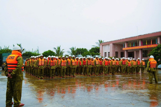 350 cán bộ, chiến sĩ Cảnh sát cơ động Đắk Lắk sẵn sàng ứng phó mưa lớn
