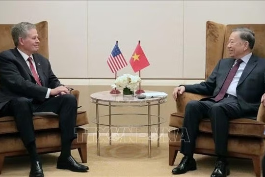 Tổng Bí thư, Chủ tịch nước Tô Lâm tiếp Thượng nghị sĩ Hoa Kỳ Steve Daines