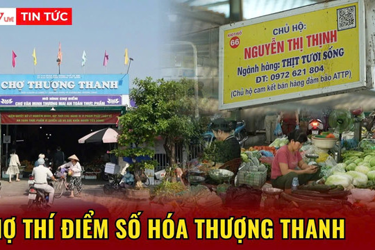 Hà Nội: Truy xuất nguồn gốc thực phẩm bằng mã QR tại chợ dân sinh Thượng Thạnh - Phường Việt Hưng