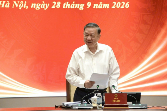 Tổng Bí thư, Chủ tịch nước Tô Lâm chủ trì phiên họp về hoàn thiện thể chế