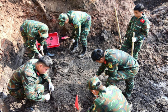 Phát hiện thêm 6 hài cốt liệt sĩ tại Khu B, Công viên Lê Thị Riêng