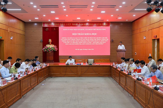 Phát huy quyền làm chủ của Nhân dân trong xây dựng Đảng và chính quyền