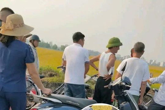Xác minh vụ người đàn ông tử vong nghi cứu 2 trẻ nhỏ dưới mương nước ở Ninh Bình