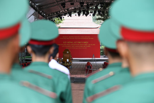 Sơ duyệt lễ viếng, truy điệu hài cốt liệt sĩ tìm thấy tại Công viên Lê Thị Riêng