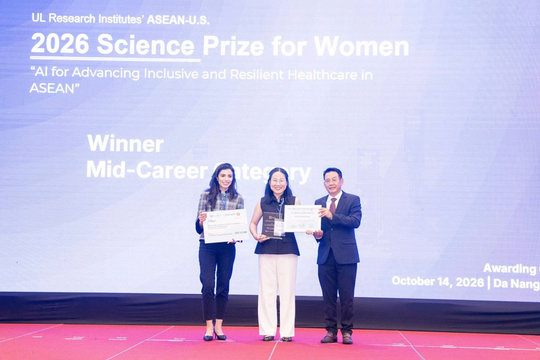 Nhà khoa học Việt Nam giành giải nhất Giải thưởng Khoa học ASEAN - Hoa Kỳ năm 2026