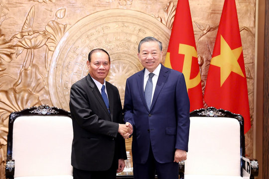 Tổng Bí thư, Chủ tịch nước Tô Lâm tiếp Thường trực Ban Bí thư Lào Vilay Lakhamphon