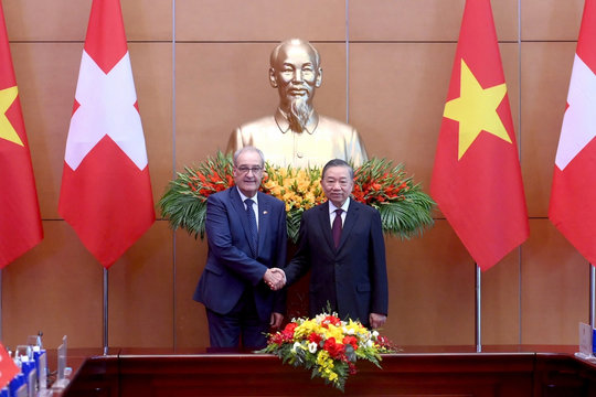 Tổng Bí thư, Chủ tịch nước Tô Lâm hội đàm với Tổng thống Thụy Sĩ Guy Parmelin
