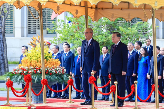 Tổng Bí thư, Chủ tịch nước Tô Lâm chủ trì lễ đón Tổng thống Thụy Sỹ Guy Parmelin