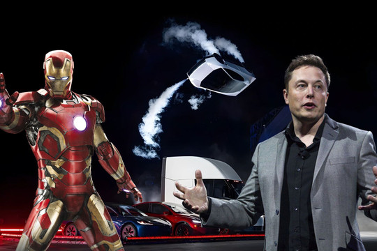 Elon Musk và Iron Man: Từ nguyên mẫu màn ảnh đến siêu xe bay Tesla Roadster