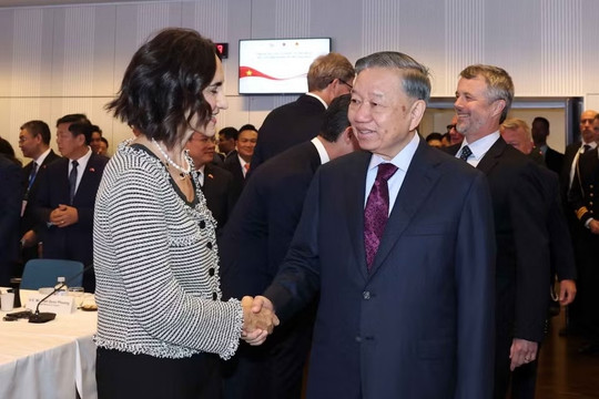 Tổng Bí thư, Chủ tịch nước gặp gỡ lãnh đạo doanh nghiệp tiêu biểu của Đan Mạch