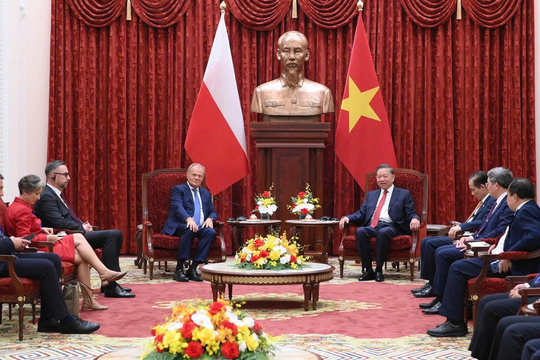 Tổng Bí thư, Chủ tịch nước Tô Lâm tiếp Thủ tướng Cộng hòa Ba Lan Donald Tusk