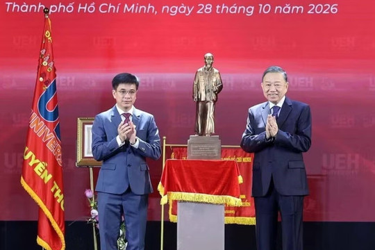 Tổng Bí thư, Chủ tịch nước dự Lễ kỷ niệm 50 năm thành lập Đại học Kinh tế TP.HCM