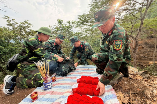 Thêm 22 hài cốt liệt sĩ được tìm thấy tại xã Thanh Thủy, tỉnh Tuyên Quang